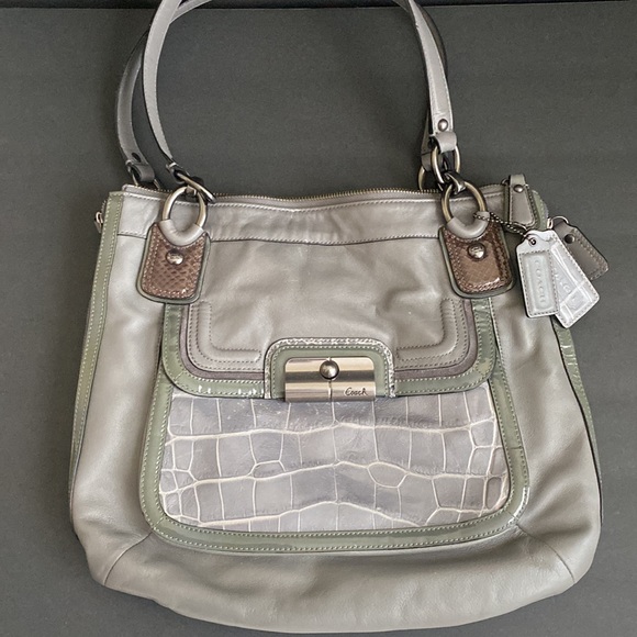 Coach Kristin Spectator North South Hobo Leather Tote Bag Style 18303 - Picture 1 of 16